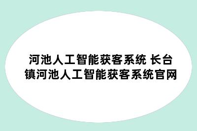 河池人工智能获客系统 长台镇河池人工智能获客系统官网